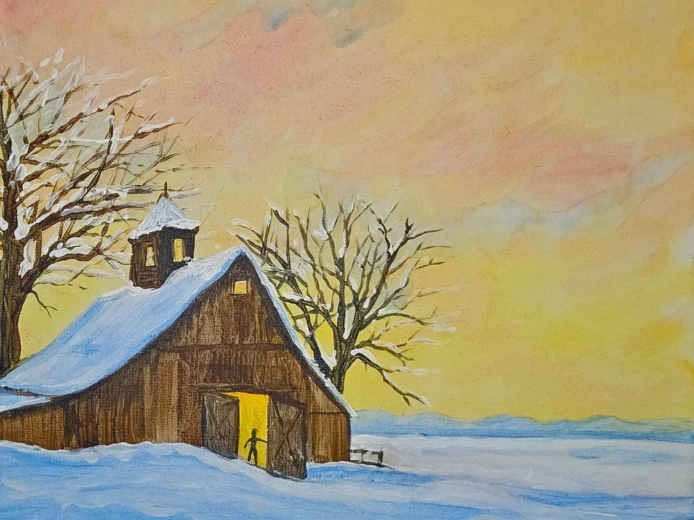 Winter Barn