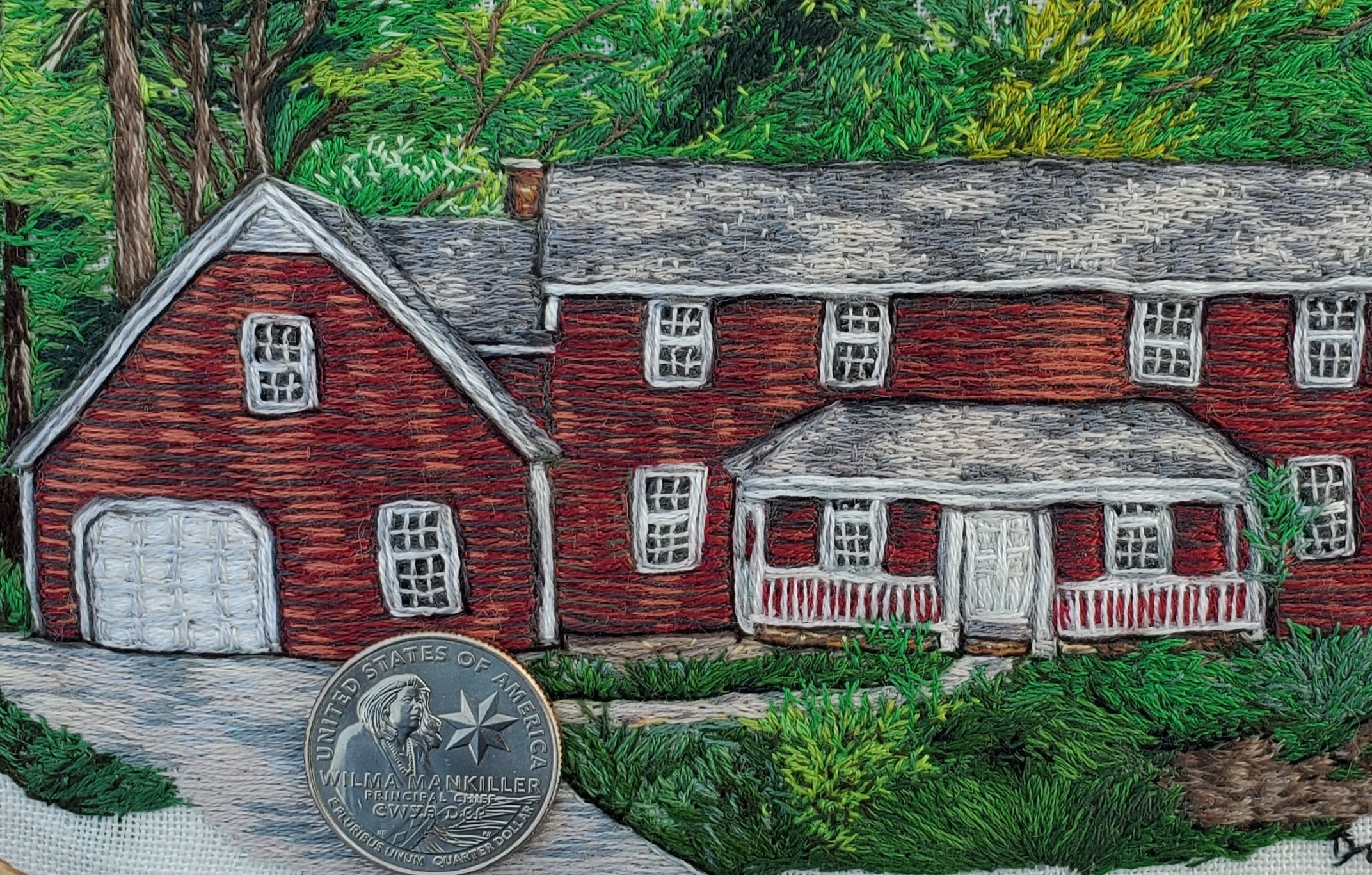 Embroidered House Commission