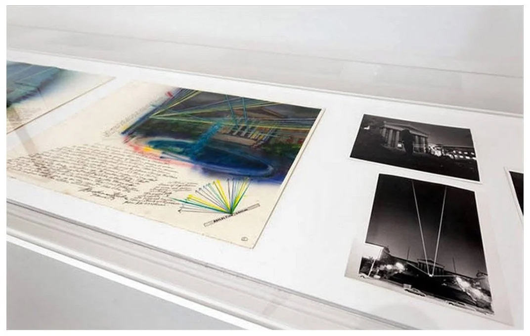 Notations: Minimalism in Motion, Philadelphia Museum of Art, Philadelphia, PA., 2015, drawings and photographs, Rockne Krebs.
Photo courtesy of The Philadelphia Museum of Art.