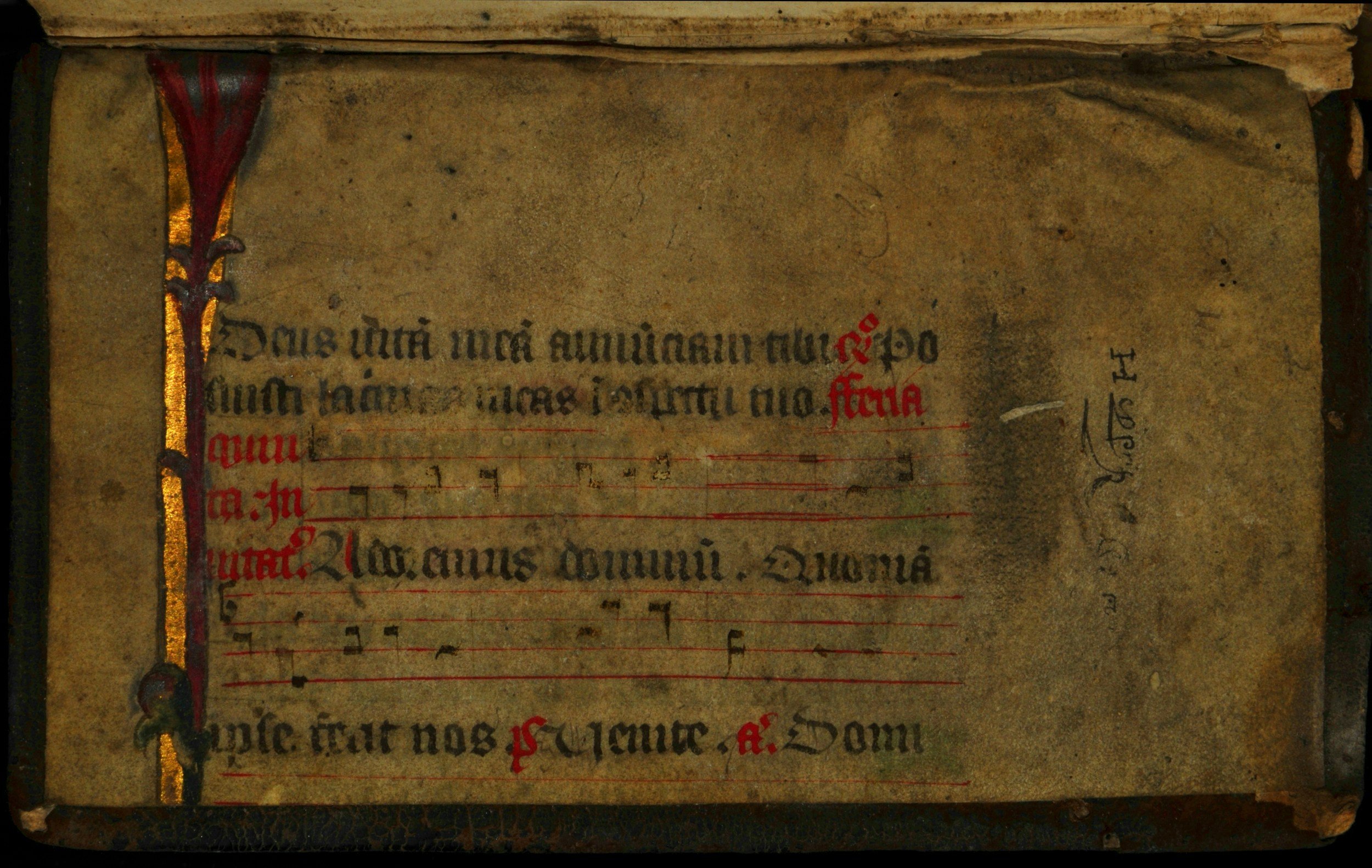 A photo of an old manuscript.