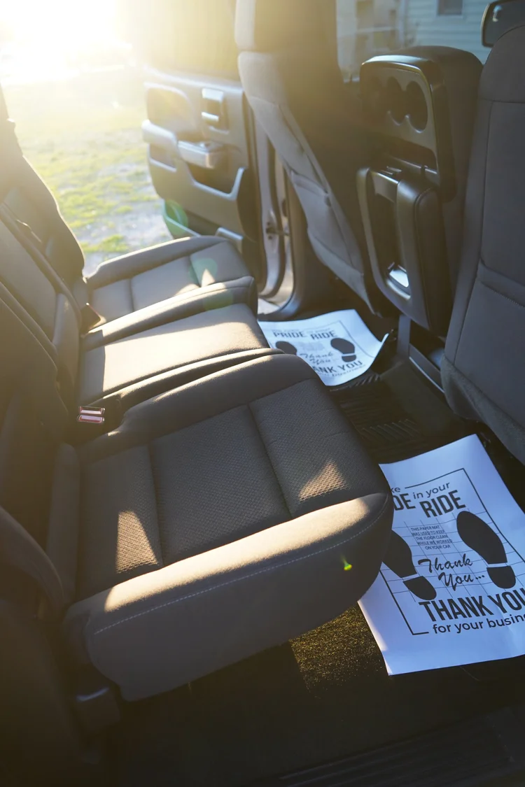 Exterior hand wash and wax service leaving a glossy finish