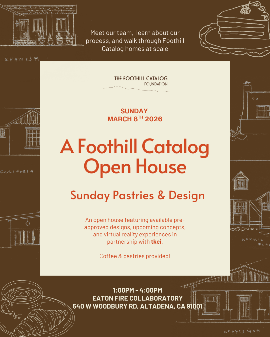 Foothill Catalog Open House: Sunday Pastries & Design