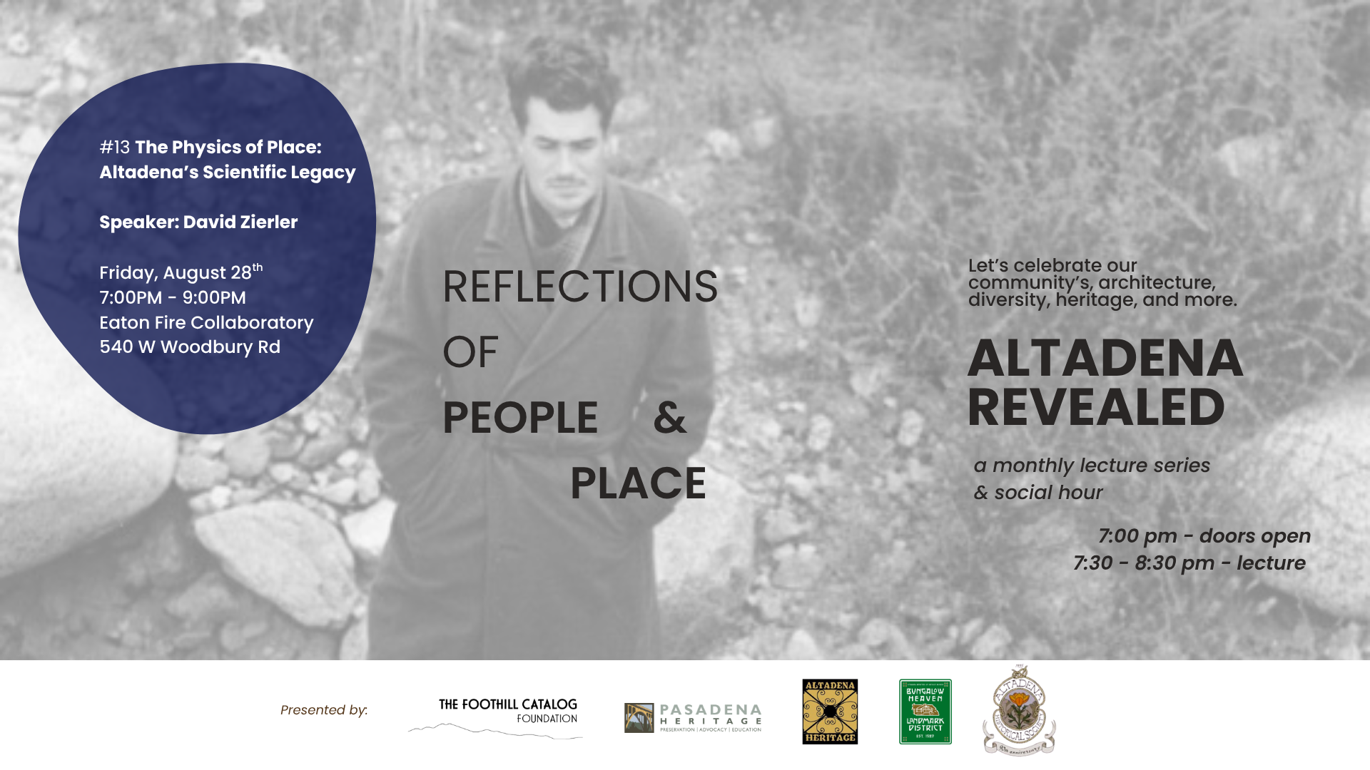 Altadena Revealed Lecture Series - The Physics of Place: Altadena’s Scientific Legacy