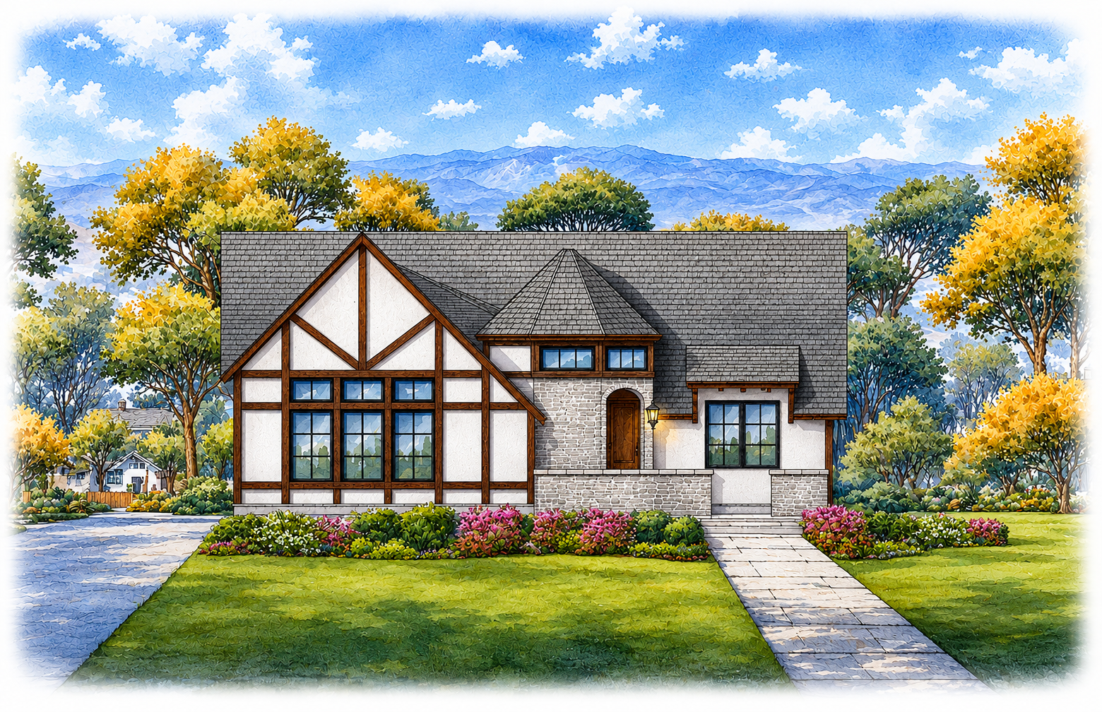 Front elevation render of the Charmant.