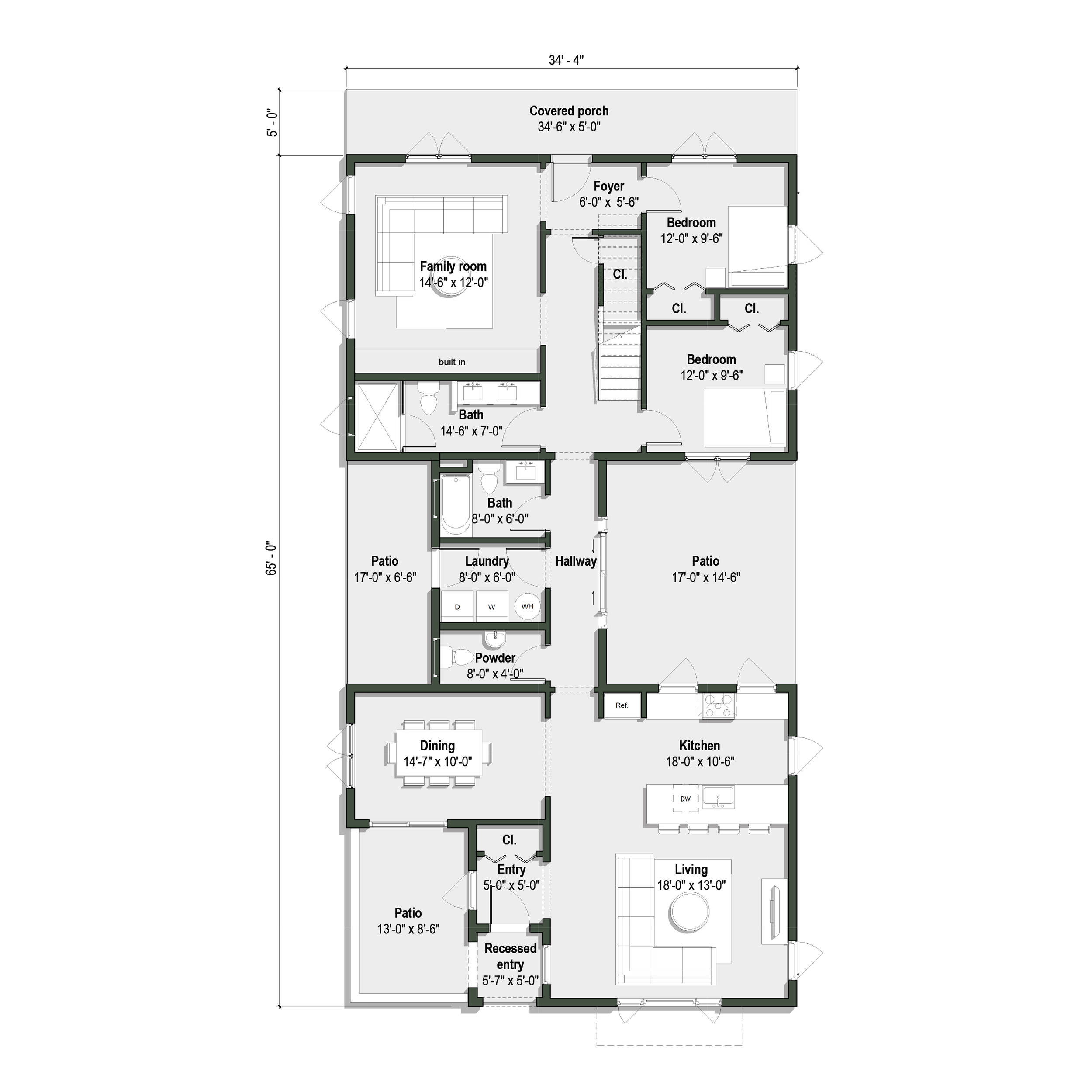 ground floor plan of the Figueroa II