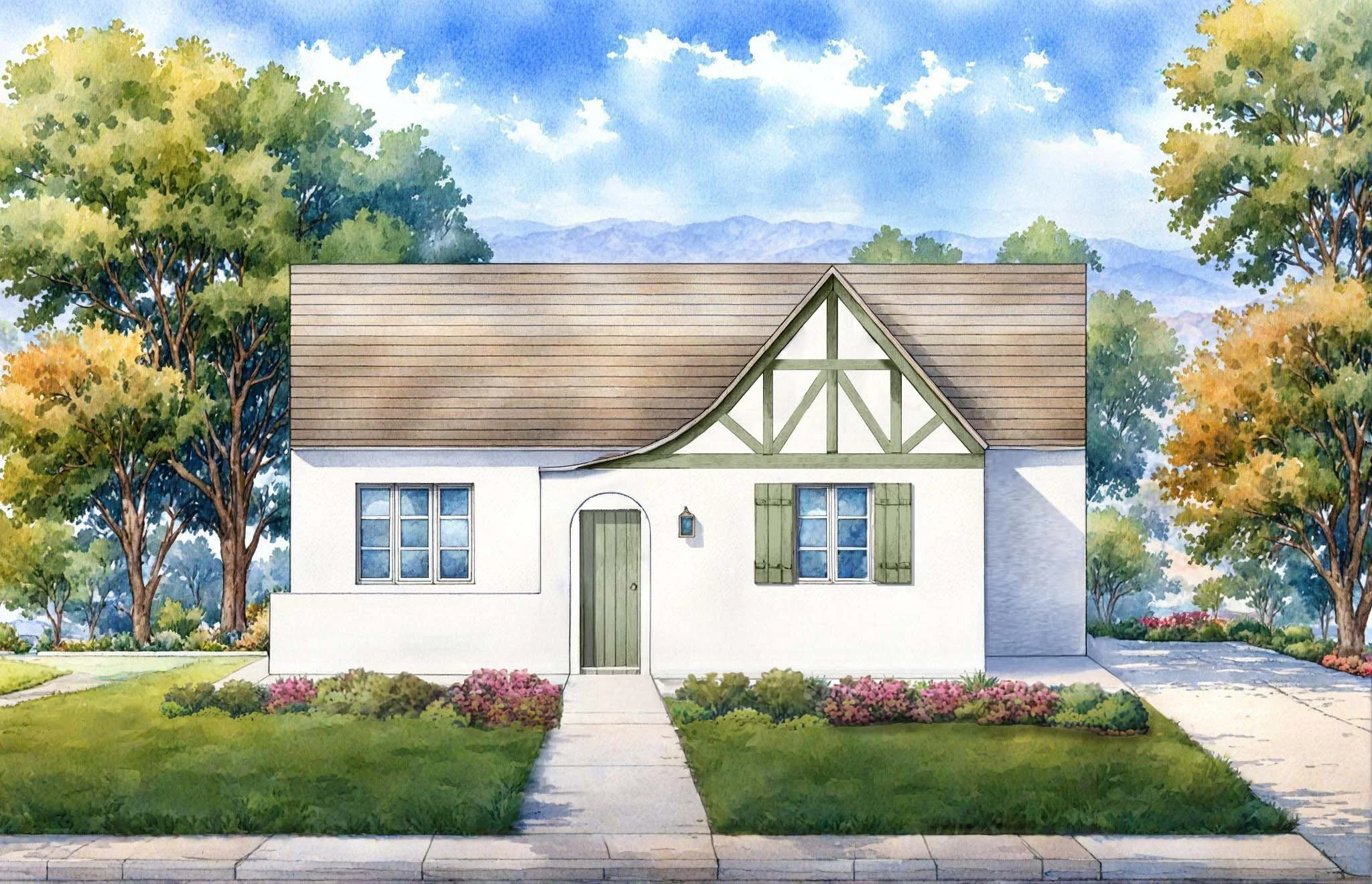 front elevation render of The Cromwell