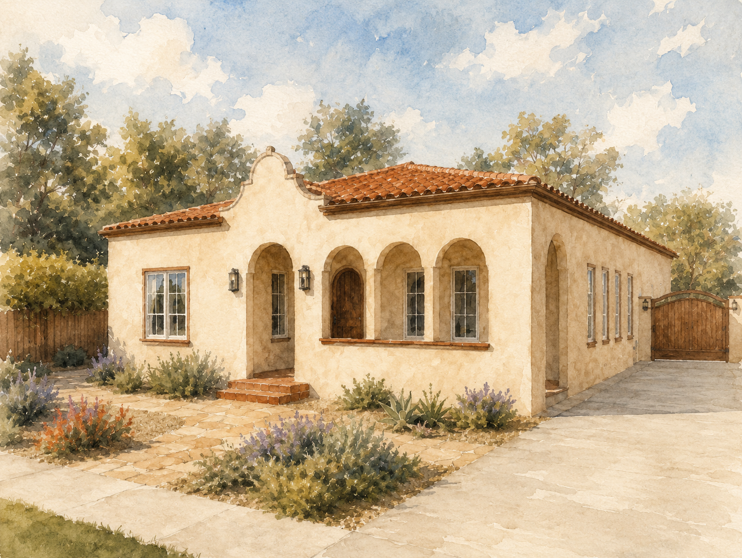 3D view of Casita Blanca - front