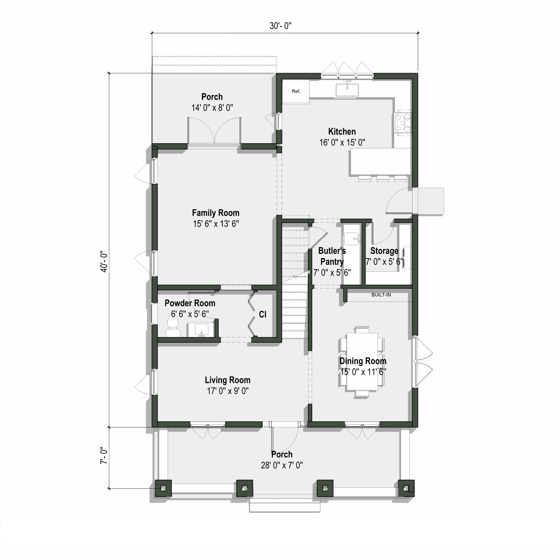 ground floor plan of the Miramar