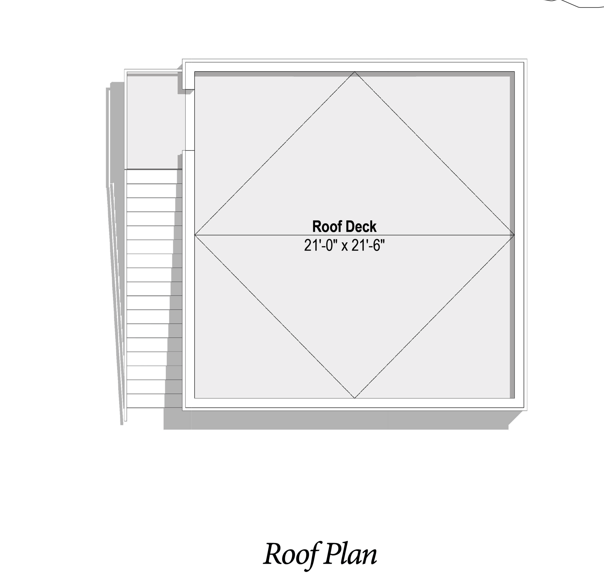 roof deck plan of The Opa II