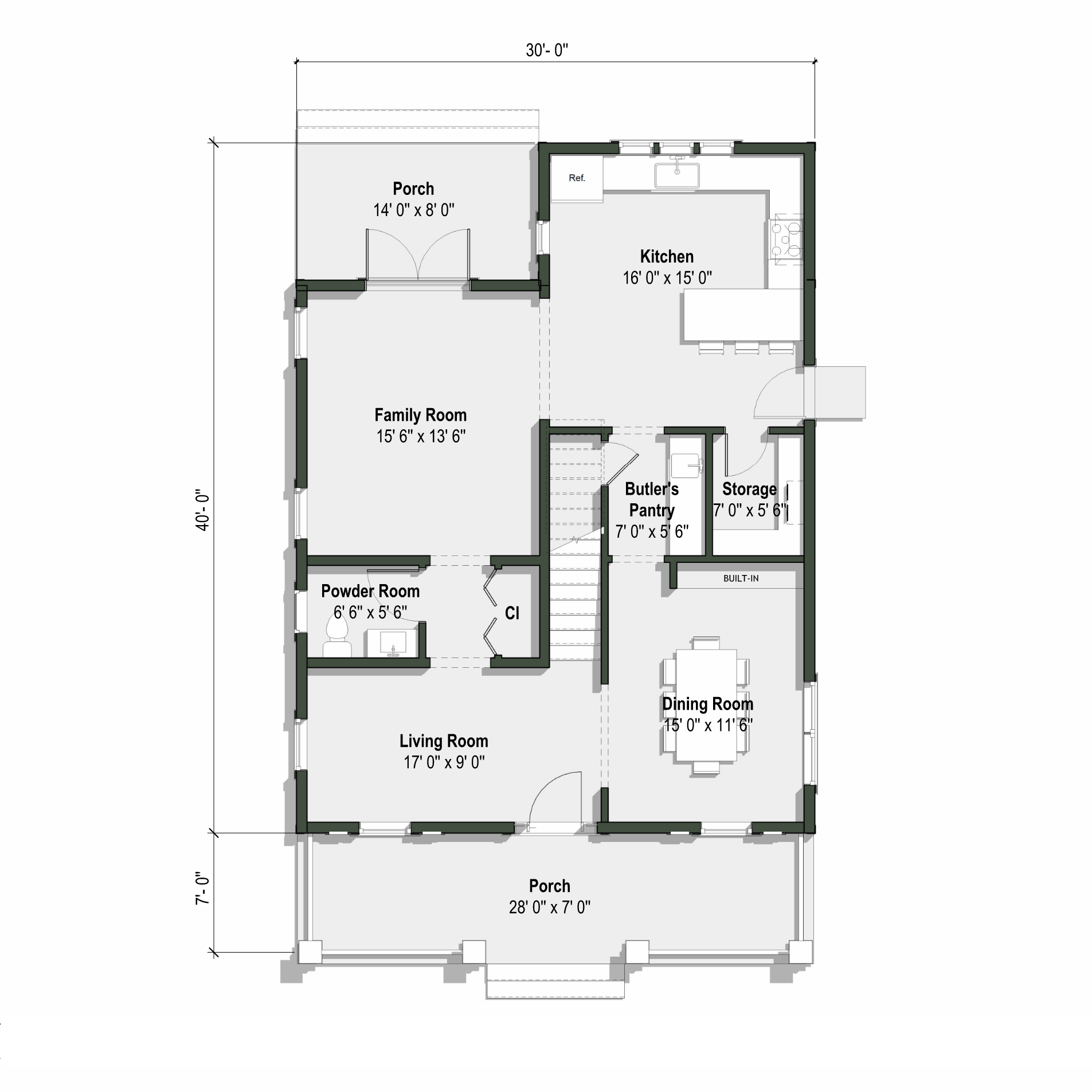 second floor plan of the Bayview