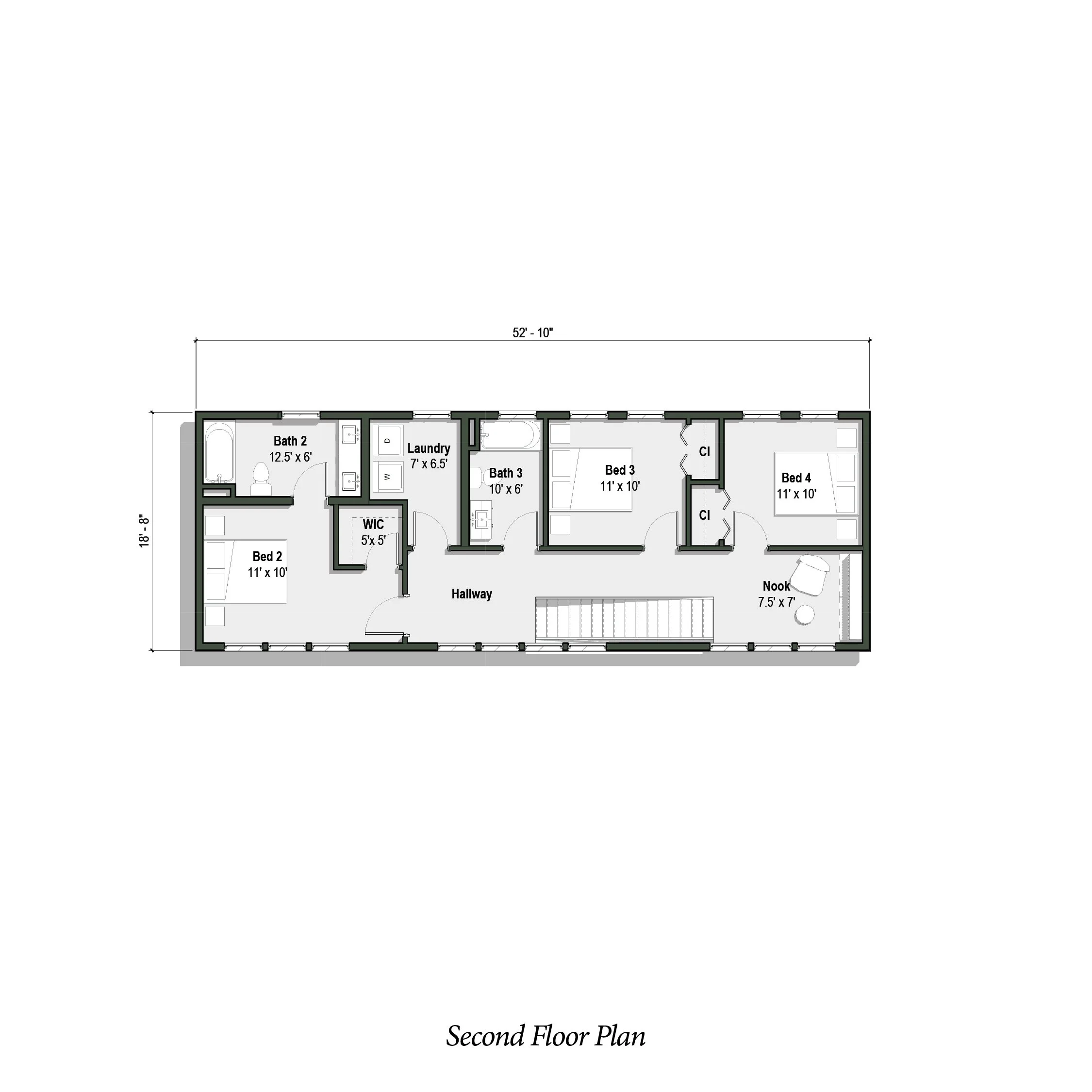 Second floor plan of the Kagawa