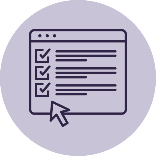 icon image of a web questionnaire form