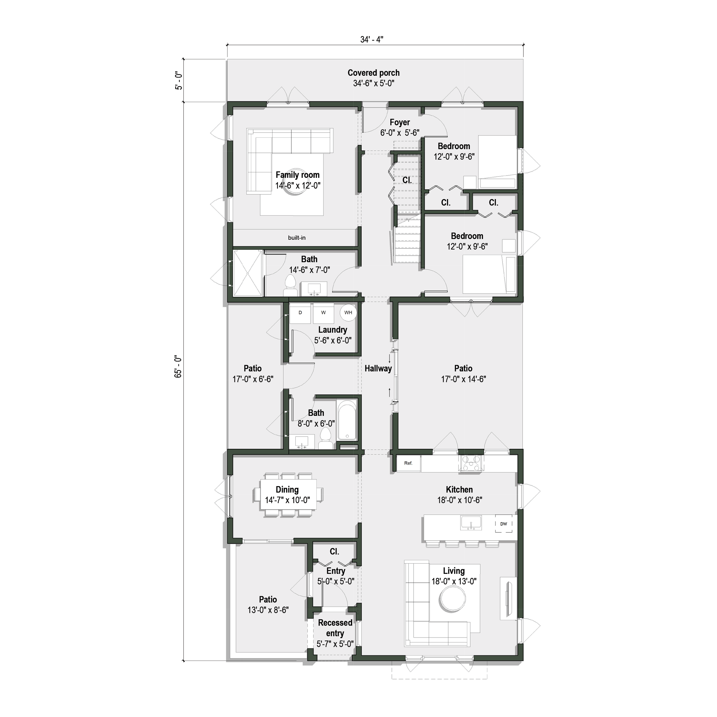 ground floor plan of the Figueroa II