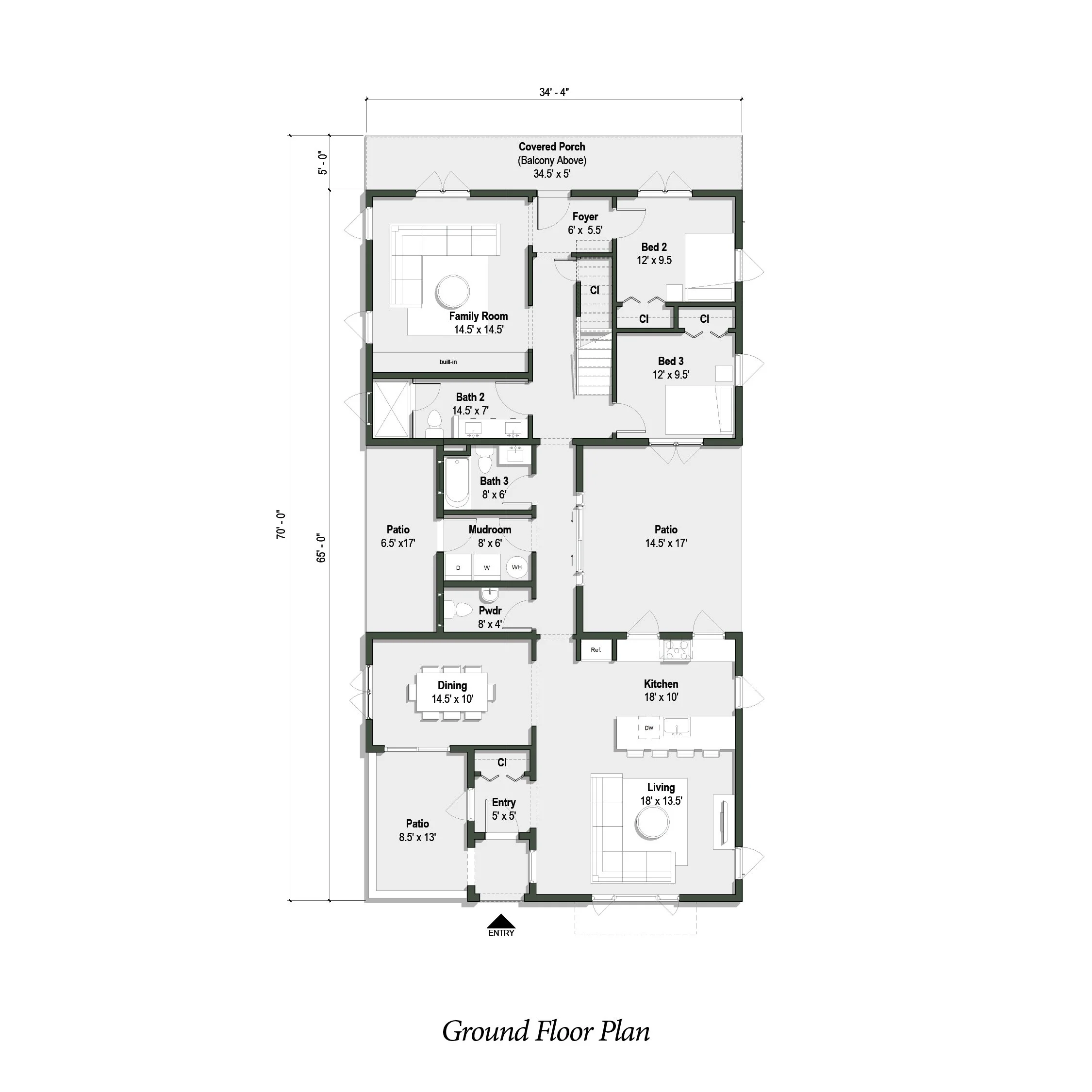 ground floor plan of the Figueroa II