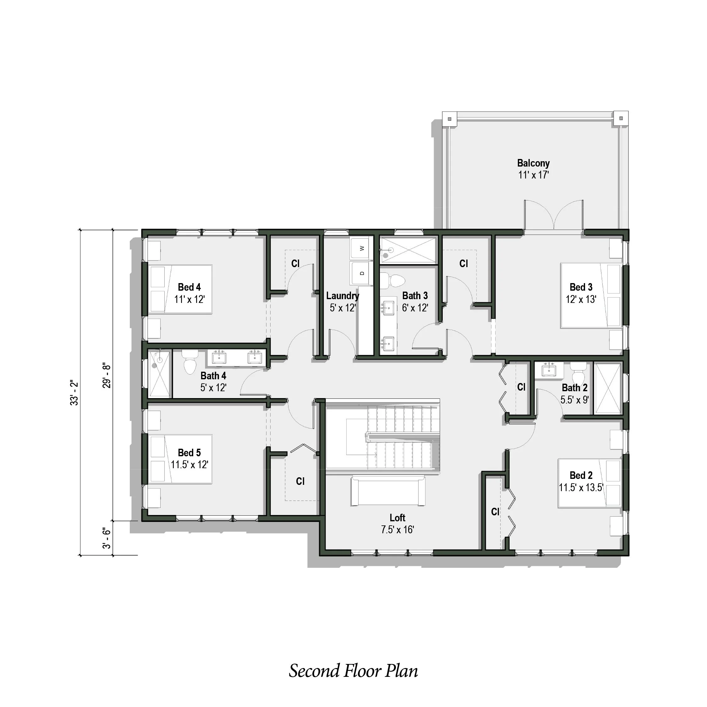 Second floor plan
