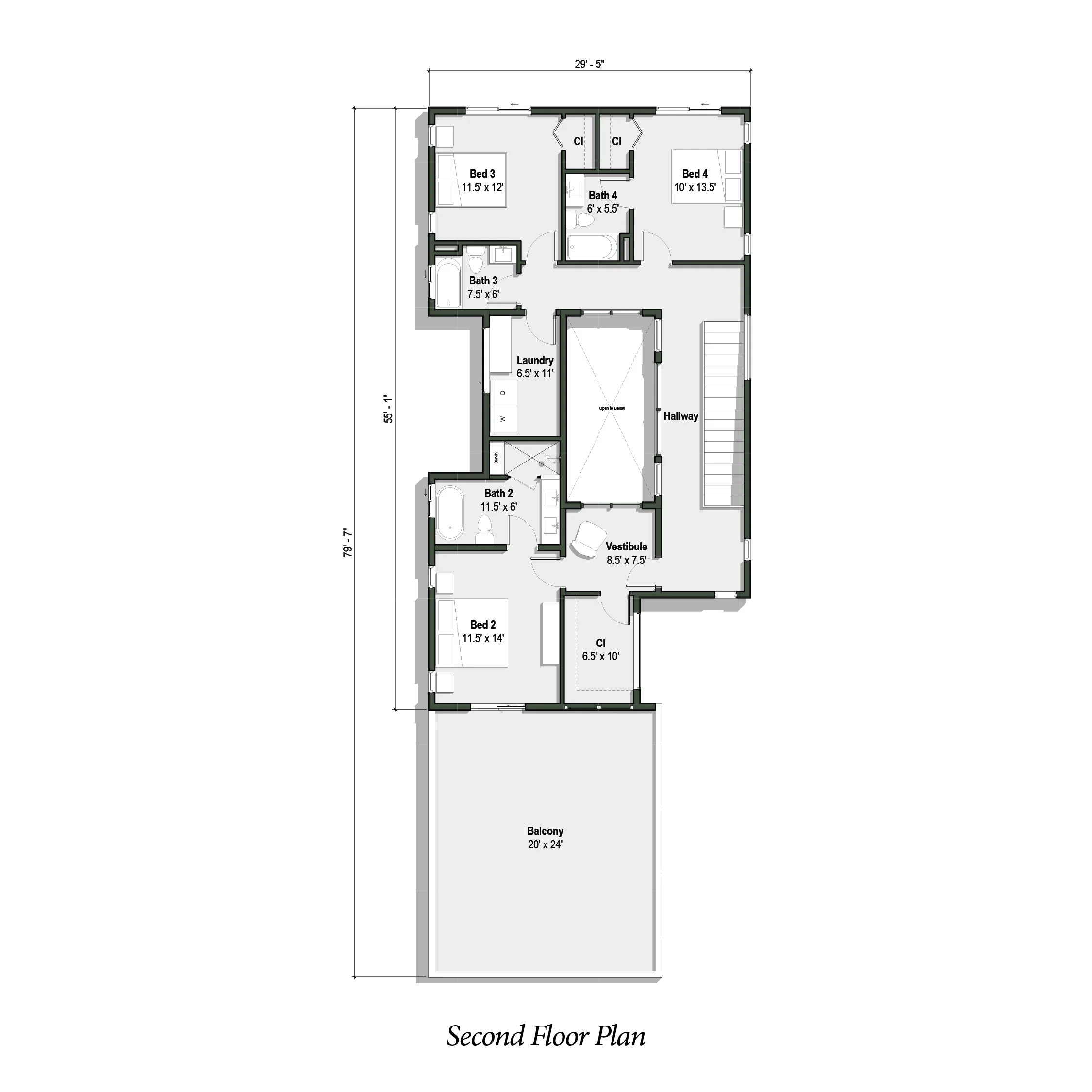 Second floor plan