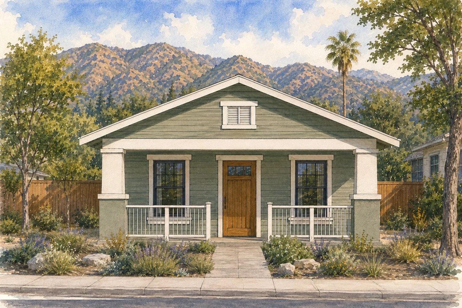 front elevation render of The Esperanza