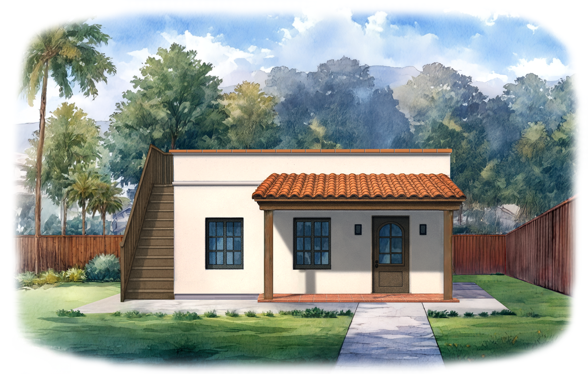 front elevation render of El Abuelito II