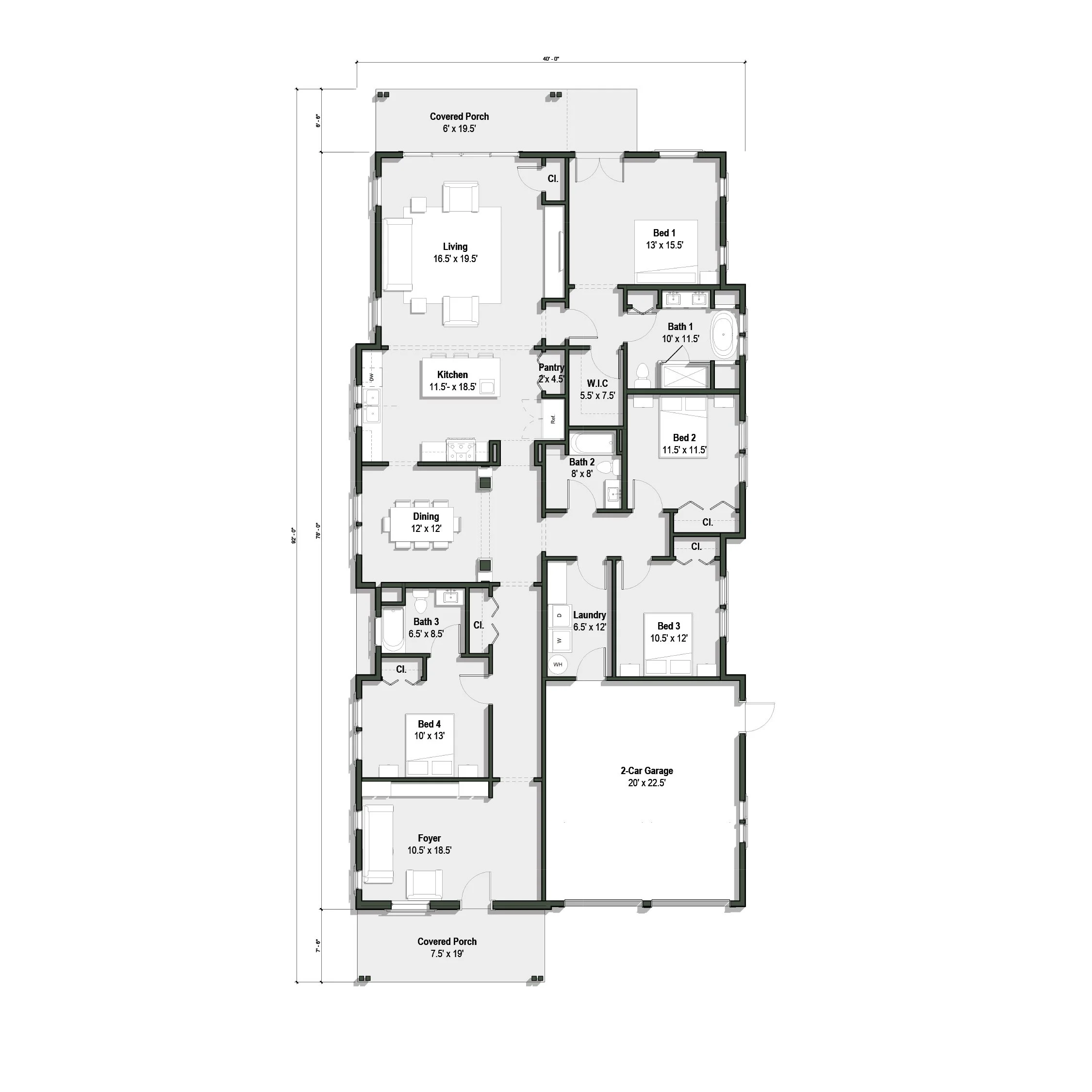 Ground floor plan Option B