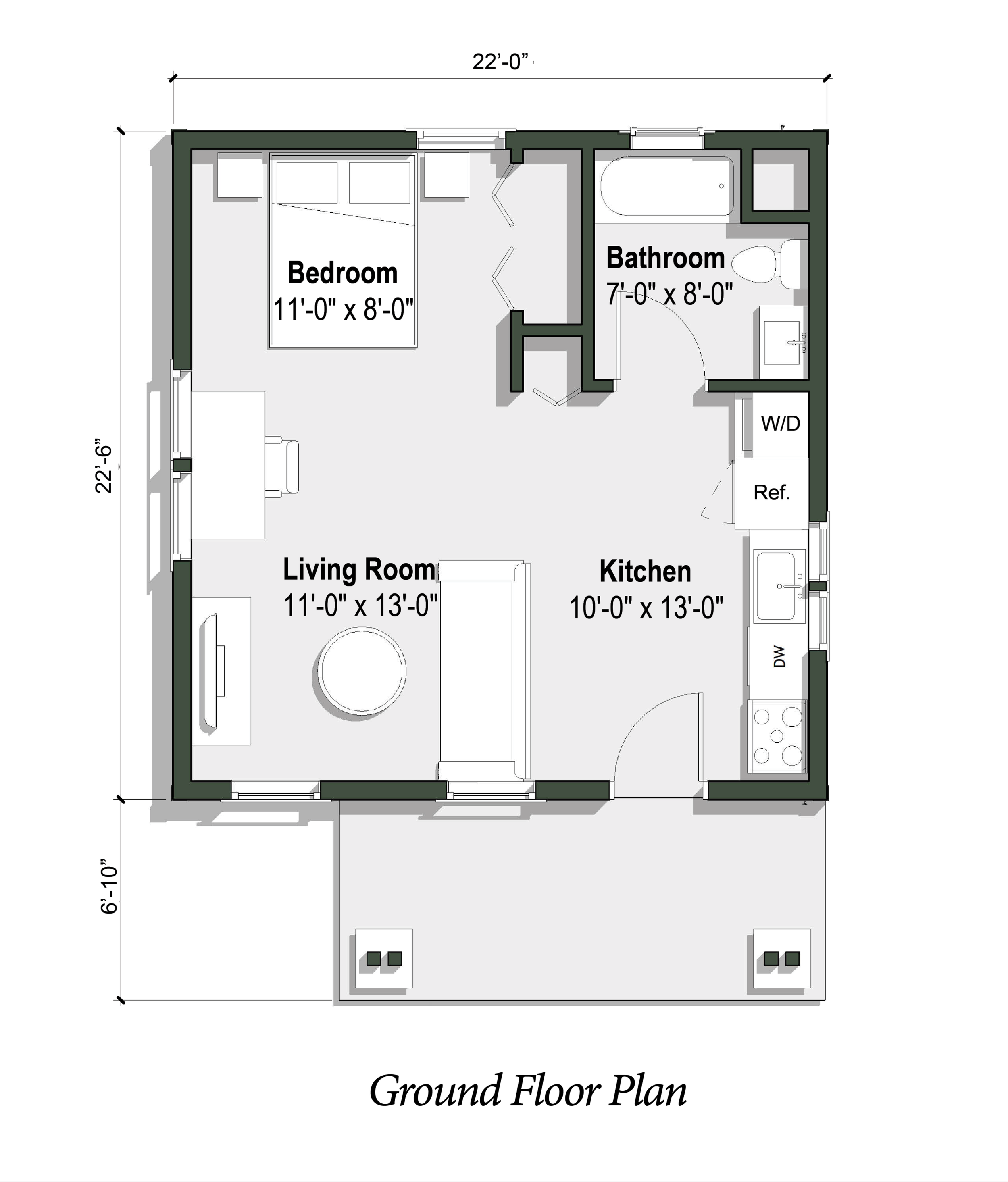 floor plan of The Opa I