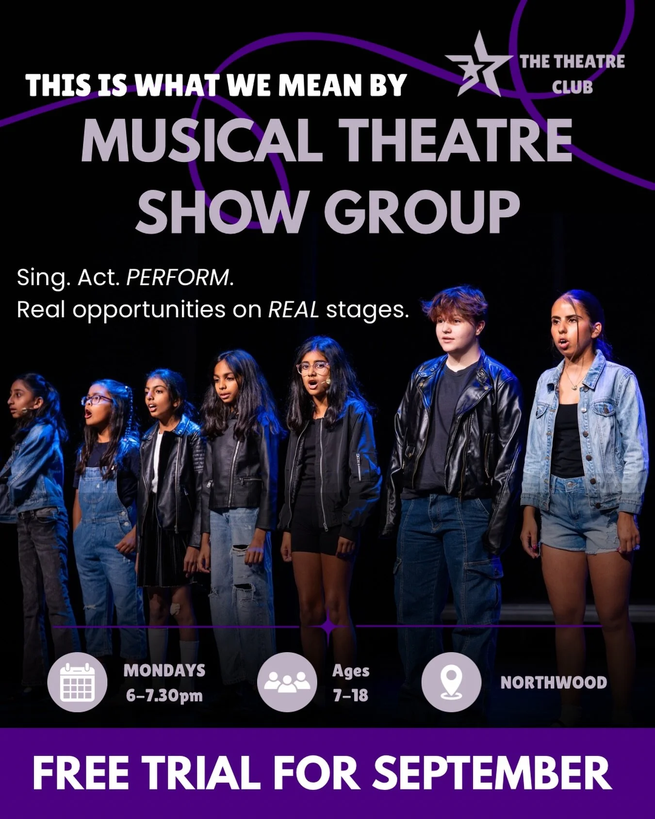 ✨ What if their Monday night drama class actually led to performing on professional stages?

We&rsquo;re looking for young performers aged 7&ndash;18 who absolutely LOVE musical theatre and are ready for more than simply learning songs in a weekly cl
