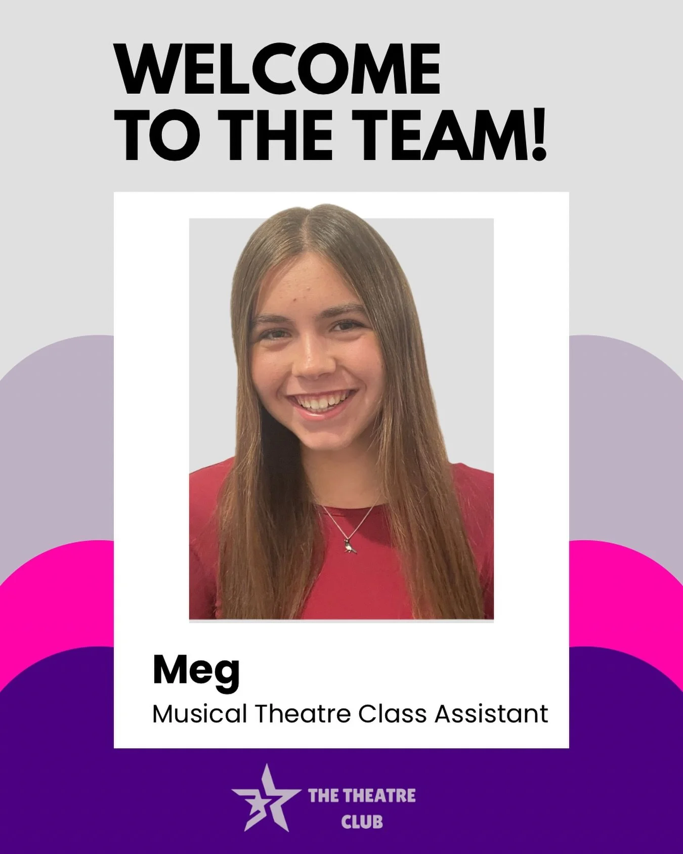 MEET MEG ✨

Musical Theatre Minis and LAMDA Class Assistant

Meg is a local performing arts student currently attending Ruislip High School, where she is studying GCSE Drama.

A passionate performer, Meg has trained in singing, dancing and acting for
