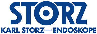Logo for Karl Storz Endoskope with the text 'STORZ' and 'KARL STORZ - ENDOSKOPE' in blue