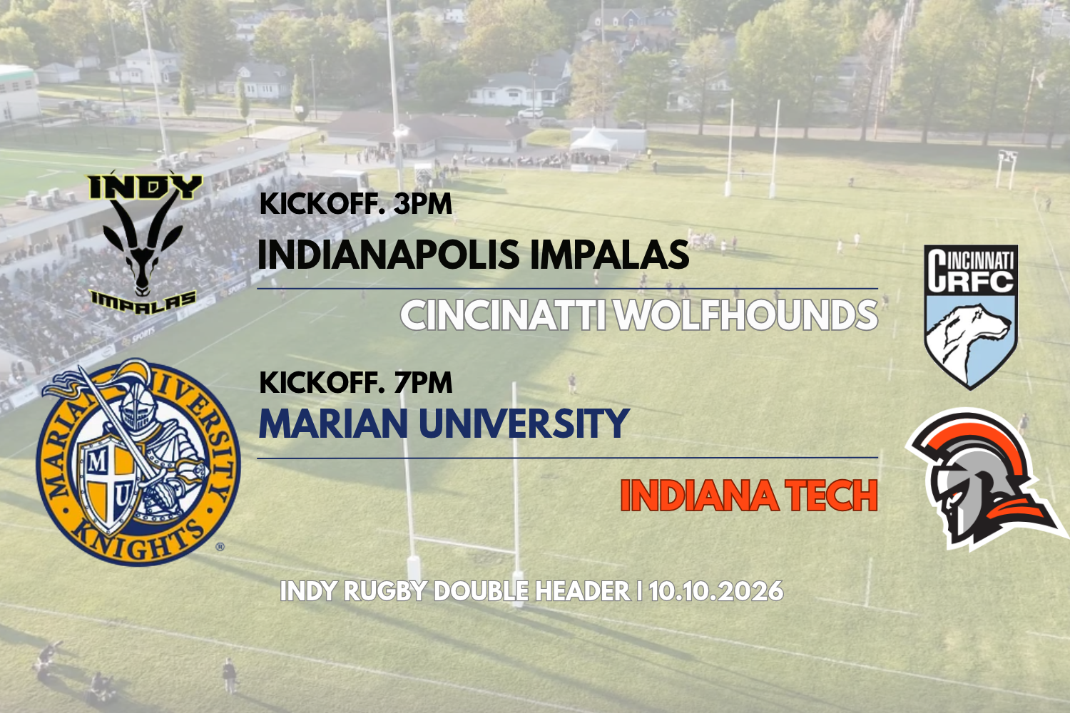 Indianapolis Impalas &amp; Marian Rugby Doubleheader