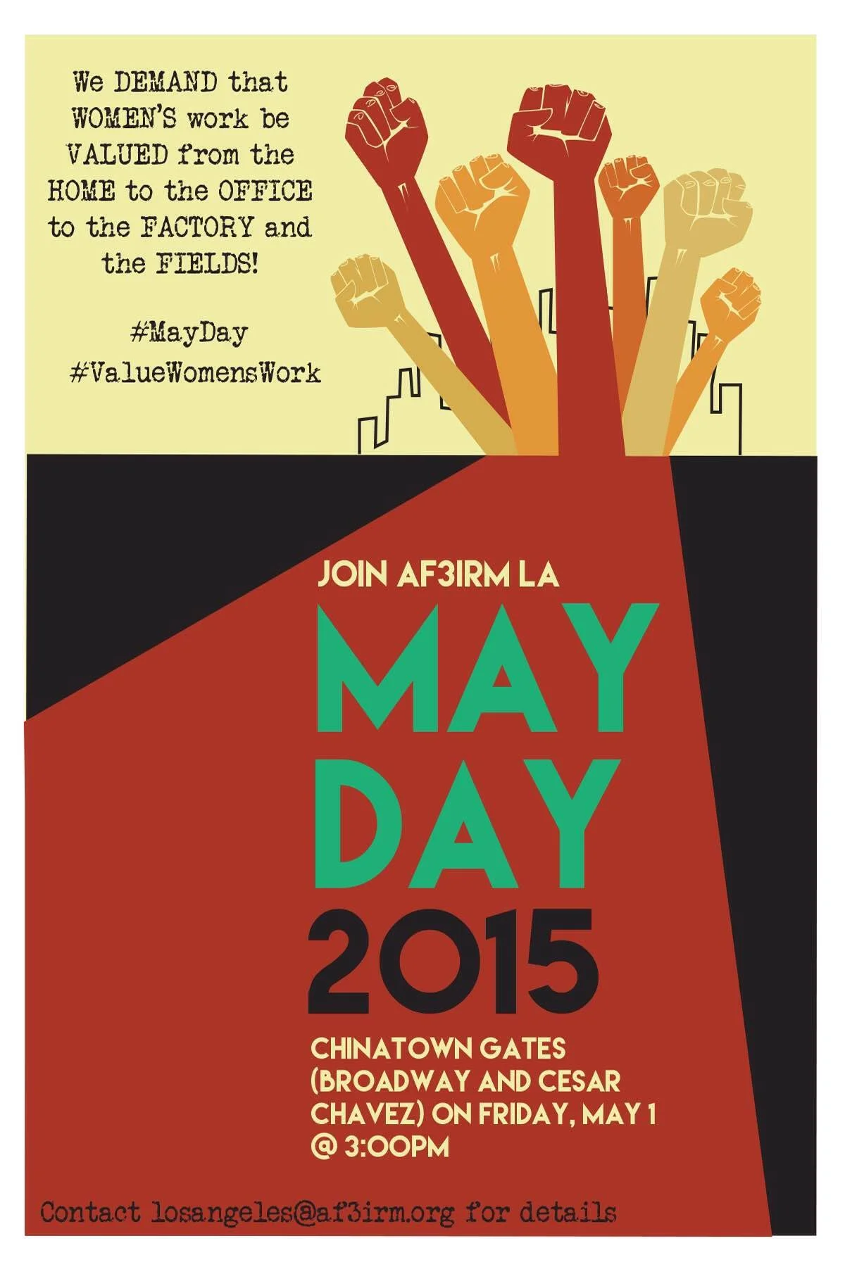 AF3IRM Los Angeles Calls for Women’s Contingent this May Day in Downtown LA!