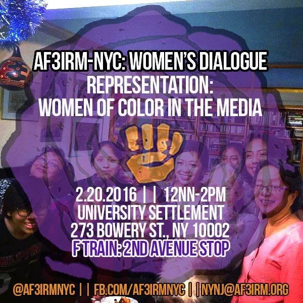 NY | Women's Dialogue on Representation: Women of Color in the Media on February 20