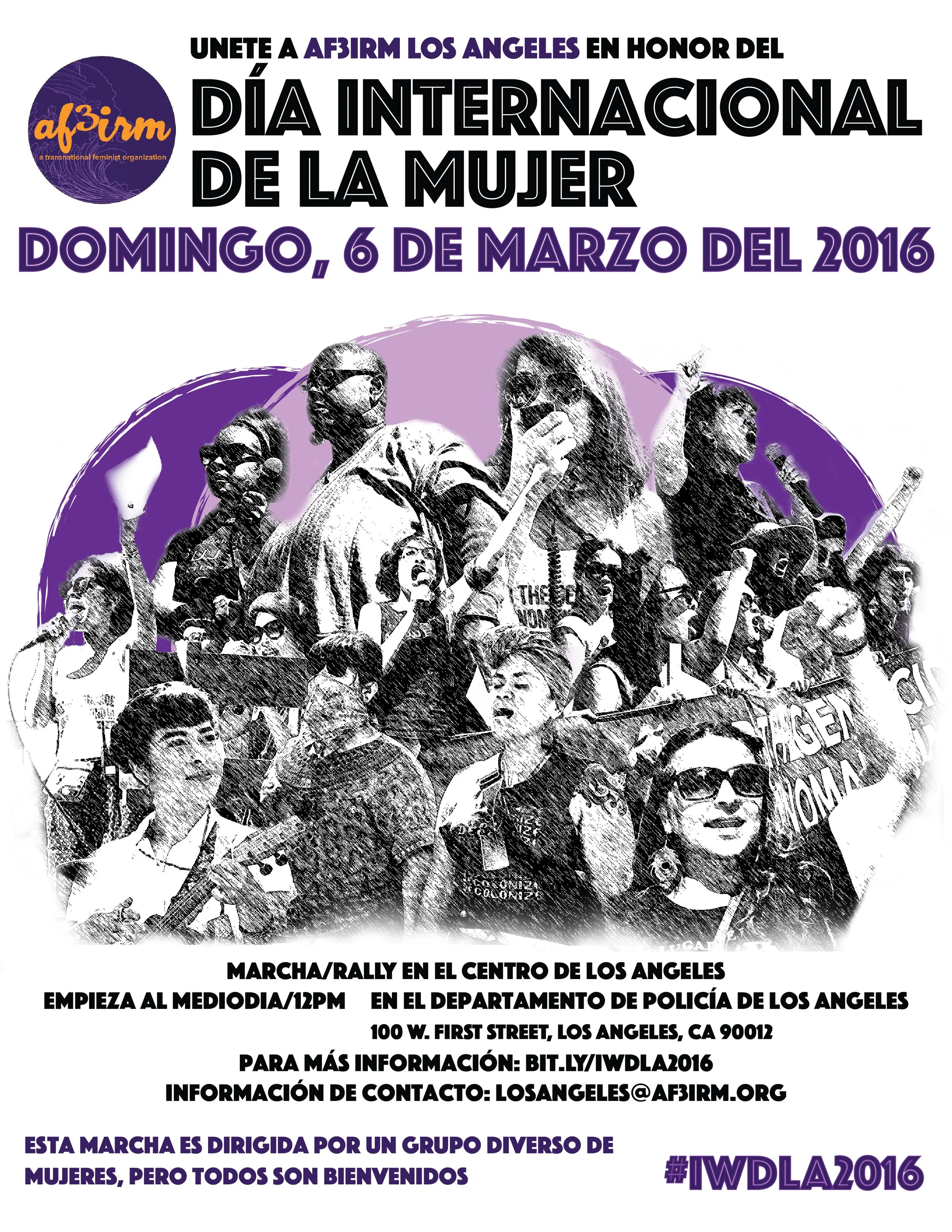 MUJERES TRANSNACIONALES CONVOCAN MARCHA Y MITIN PARA DECLARAR UNA VISIÓN COLECTIVA DE LA LIBERACIÓN DE LA MUJER POR EL DIA INTERNACIONAL DE LA MUJER