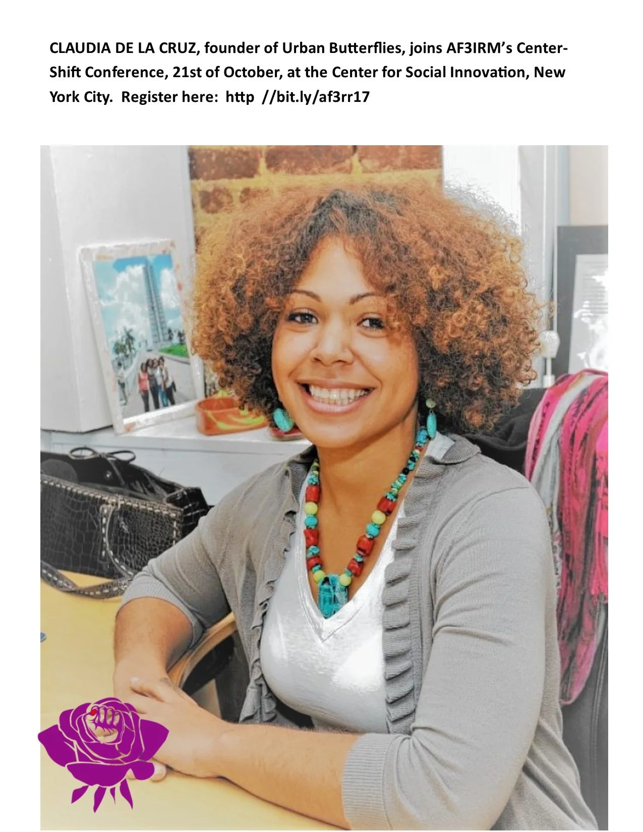 TeleSur Co-Host and Producer Claudia De La Cruz Joins AF3IRM October 21st CenterShiftII Conference