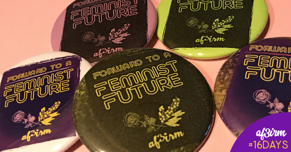 AF3IRM's 2017 Calendar for 16 Days of Activism Against Gender-Based Violence