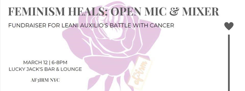 Feminism Heals: Open Mic and Mixer on March 12 with AF3IRM NYC