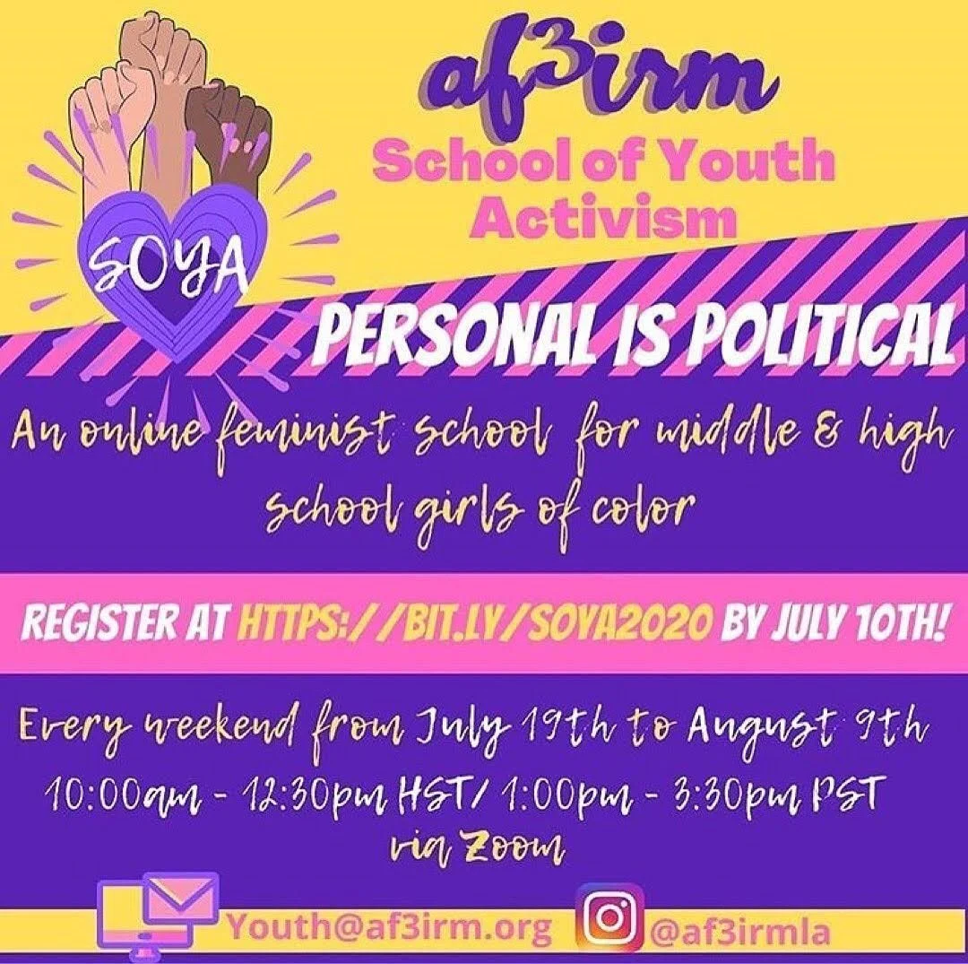 AF3IRM SCHOOL OF YOUTH ACTIVISM