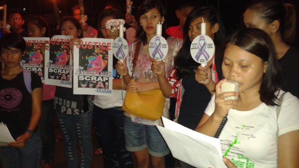 Sympathy for the Family and Friends of Jennifer Laude;  Solidarity with Jennifer's Supporters