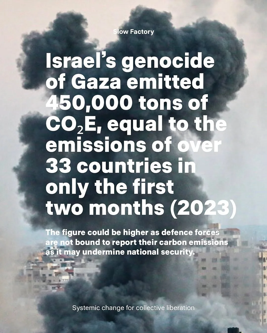 reposting @theslowfactory &mdash;

This is from @guardian piece last year &mdash; the numbers have yet to be updated, the correlation has yet to be made, but we know the US government is spending upwards of $30 billion* US tax dollars towards a genoc