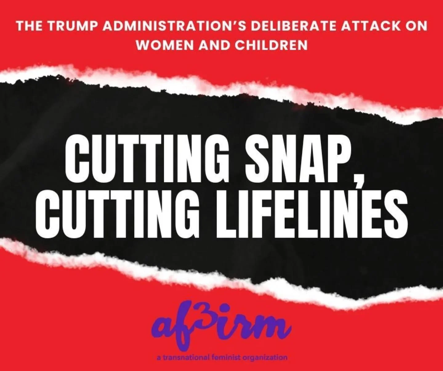 Cutting SNAP Means Cutting Lifelines: The Trump Administration&rsquo;s Deliberate Attack on Women and Children

The government-backed decision to cut Supplemental Nutrition Assistance Program (SNAP) is the latest gender-based attack in policy form. A
