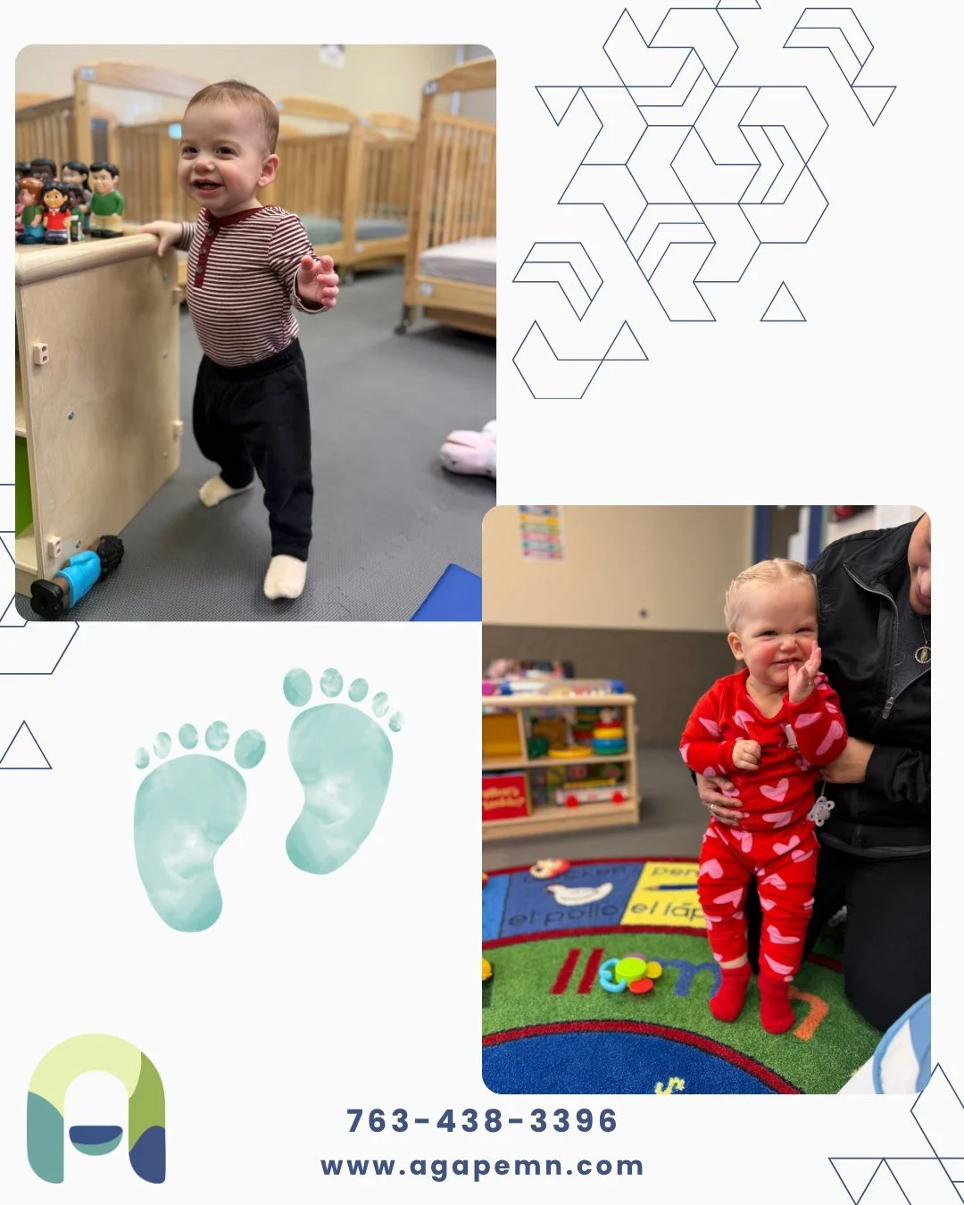 Those first steps are more than just movement&mdash;they&rsquo;re milestones we celebrate with so much joy 👣💛

At Agape, we love supporting our little ones as they grow, explore, and build confidence. From holding tiny hands to cheering them on, ev