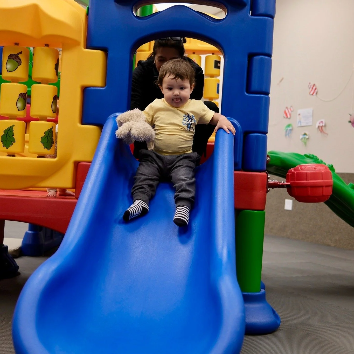 Rain or shine, the fun never stops at Agape! 

Our indoor playground gives children the space to move, explore, and burn energy in a safe and exciting environment. From climbing and sliding to imaginative play, it&rsquo;s a favorite part of our day!
