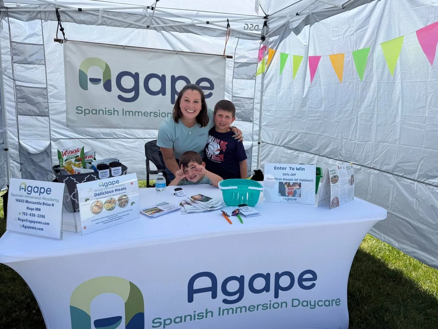 What a great morning at the Hugo Good Neighbor Days Parade! Thank you to all of the families that came out to walk and support I appreciate you!  Agape is blessed with the best families! 

Come join our family schedule a tour today at our booth or gi