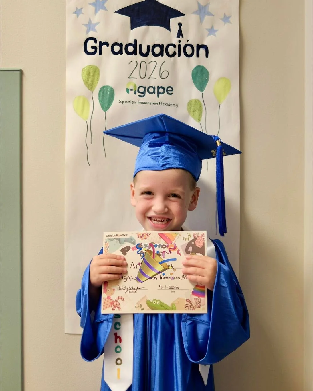 Today, we celebrate a bittersweet moment as we cheer on our very first Pre K graduate as they head off to kindergarten!

Watching out students grow in confidence, curiosity, kindness, and a love of learning is the greatest reward. We know our graduat