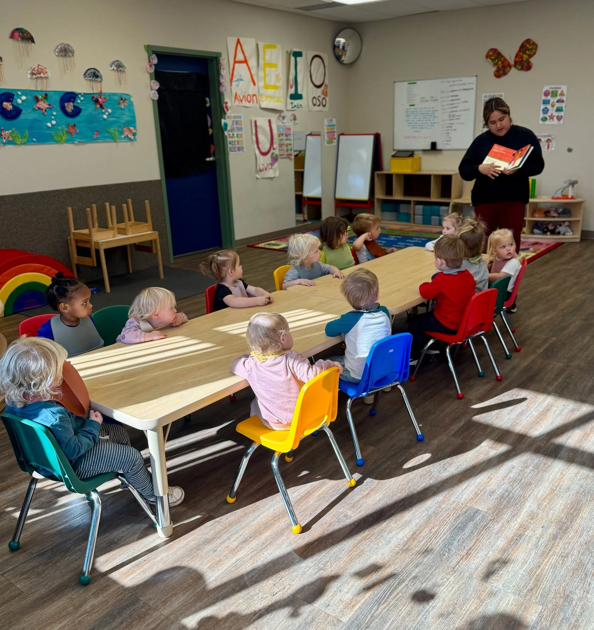 There&rsquo;s nothing better than gathering together for a good book! 🥰 Story time helps our toddlers build language, imagination, listening skills, and a love for learning &mdash; all while enjoying time together.

Little moments like these make fo