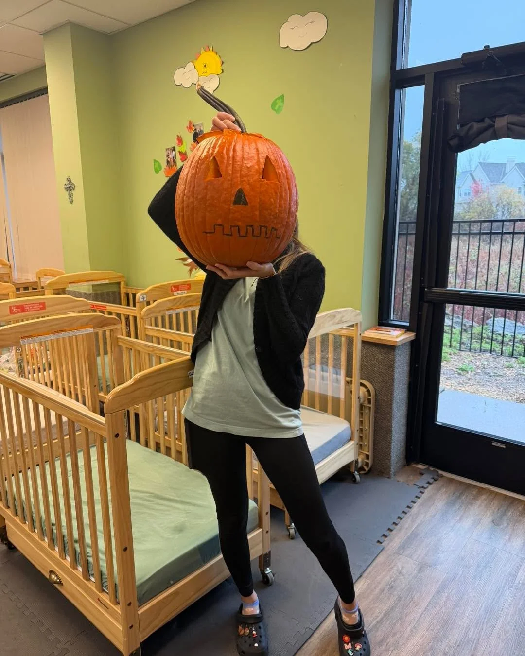 🎃 Peek-a-boo! We see you! 👀

Our infant teachers are getting into the fall fun, hiding behind pumpkins and bringing lots of smiles and laughter to the classroom.

We love that our teachers aren&rsquo;t afraid to be silly and have fun with our kids!
