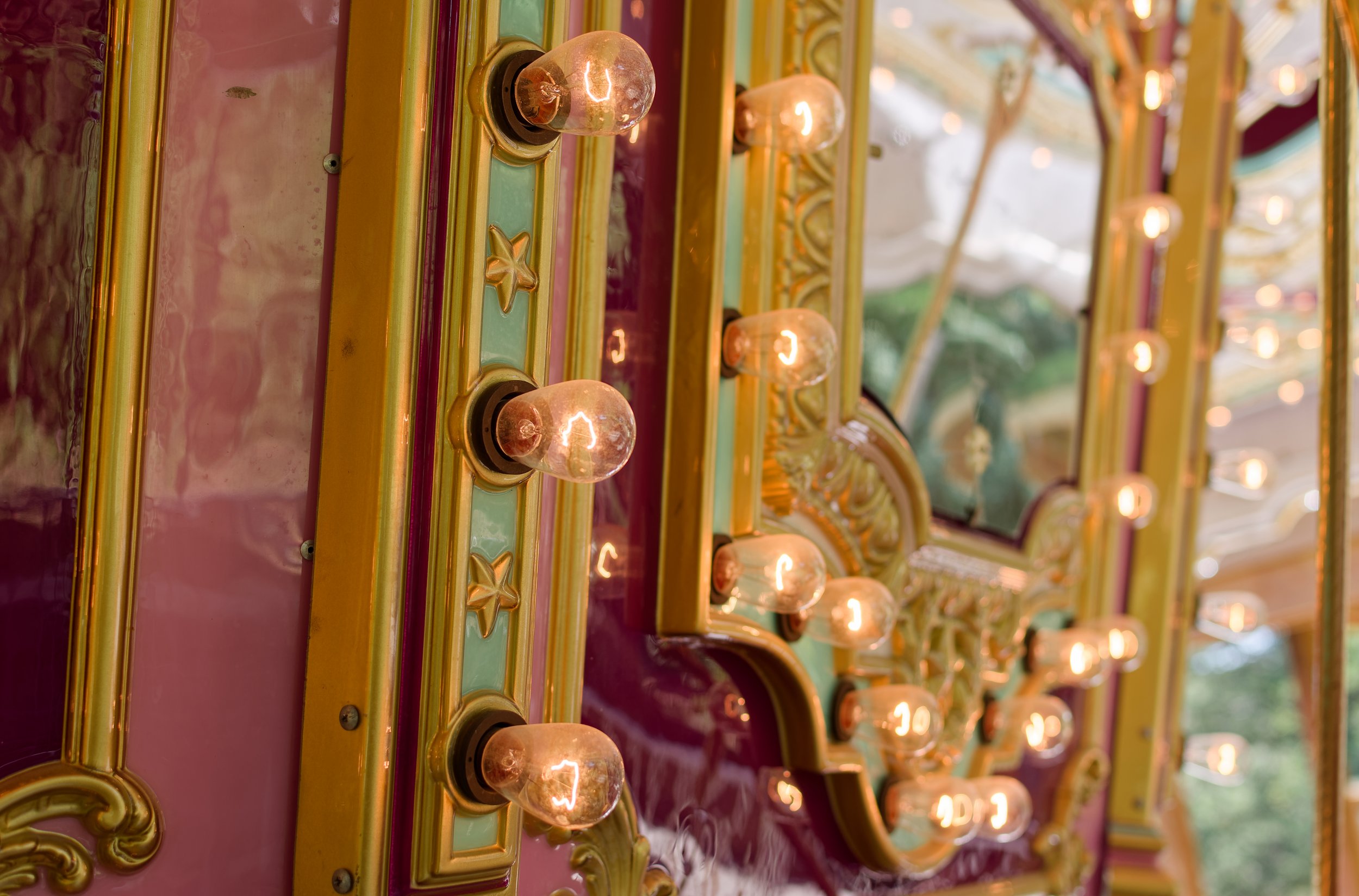 Carousel Lights Postcard