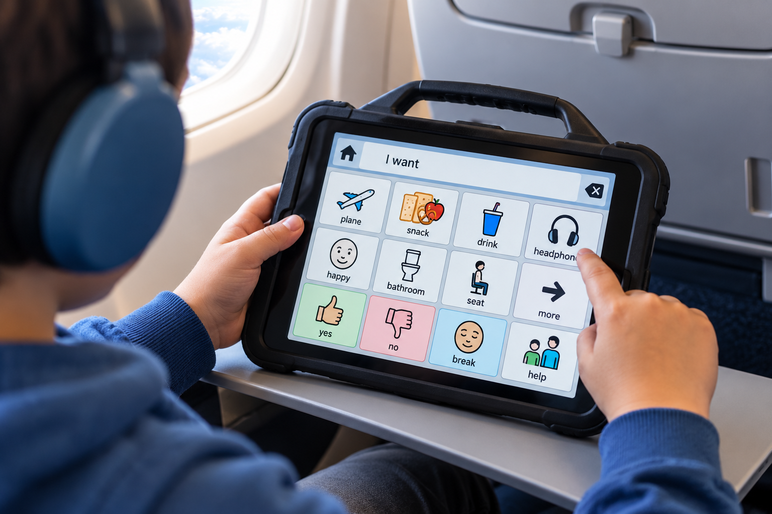 aac plane autism