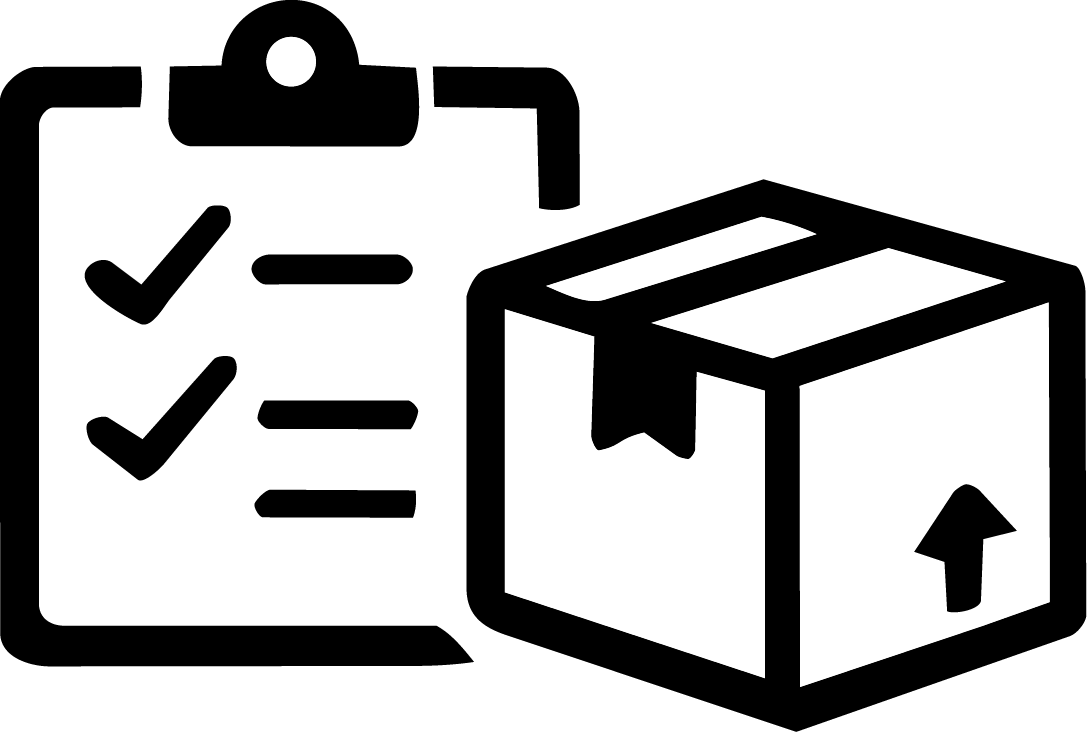 Icon representing review and final delivery of a business video