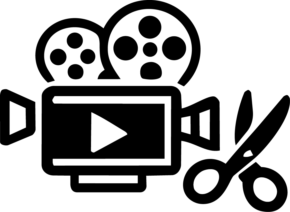 Icon representing video production and editing for business projects