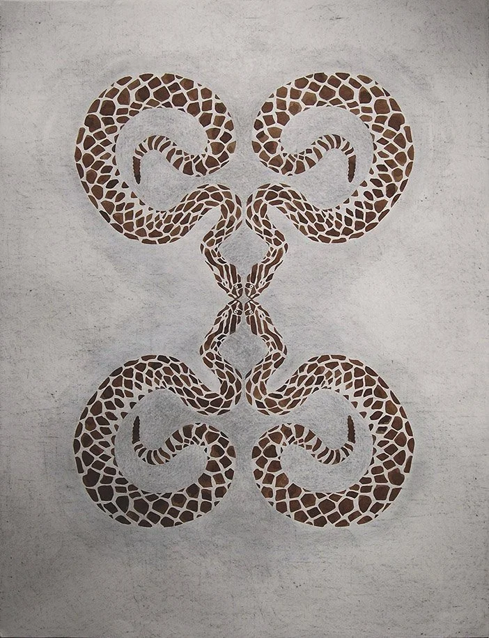 West Texas Talisman #2 | 50”x34” | walnut ink, acrylic & graphite on paper. 2015.