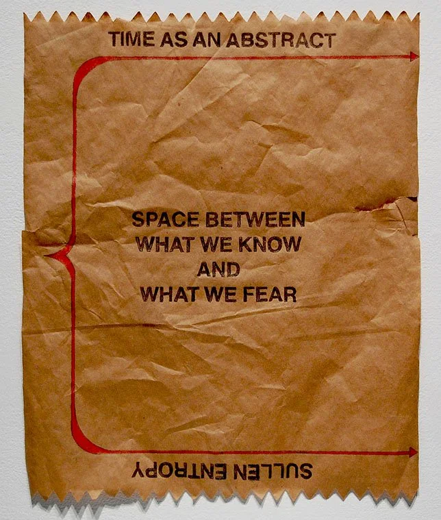 A Simple Philosophy #2 | 14”x18.75” | graphite & color pencil on found paper. 2014.